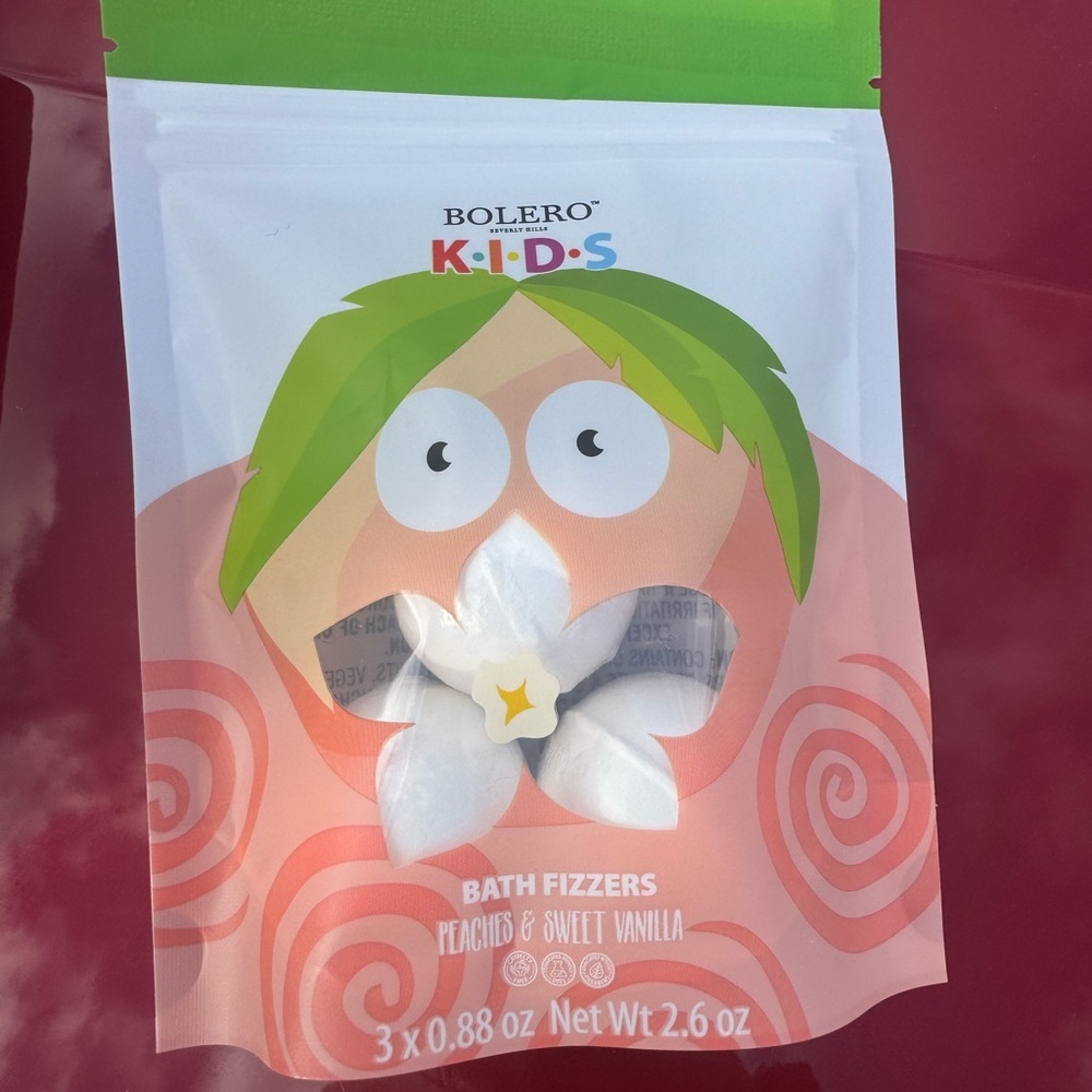 Kids Bath Fizzers - Green and White - Picture 1 of 6